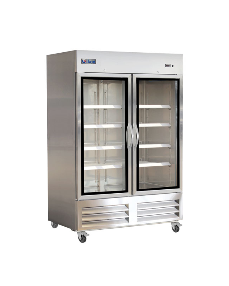 Ikon IB54FG Double Glass Door Bottom Mount Freezer